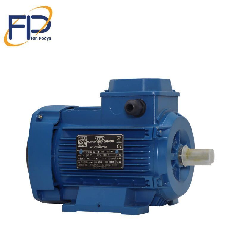 الکترو موتور موتورژن قدرت 0.75kw کیلو وات1500 دور
