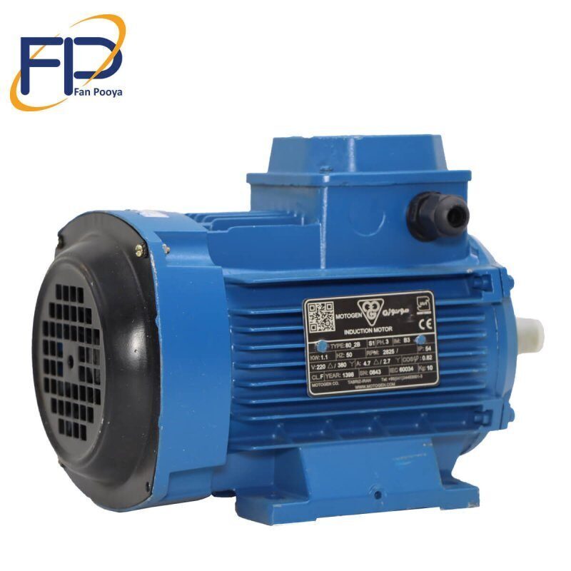 الکترو موتور موتورژن قدرت 0.37kw کیلو وات1500 دور