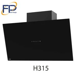 هود مورب شیشه ای مشکی آلتون مدل H315
