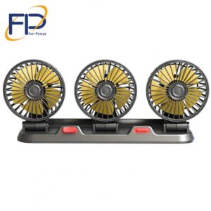 پنکه فندکی سه فن ماشین مدل f4310(پنکه کمپری) (three headed fan)