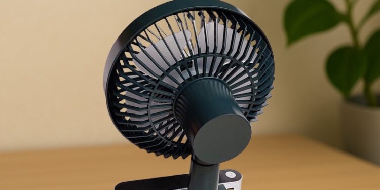 پنکه رومیزی شارژی چرخشی