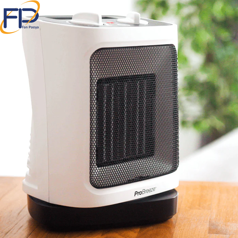 بخاری رومیزی سرامیکی فن‌دار -Pro Breeze با نوسان خودکار